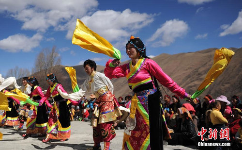 四川甘孜藏区民众欢度藏历新年2