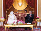 11月6日，正在巴林进行正式友好访问的全国政协主席俞正声在麦纳麦会见巴林国王哈马德。