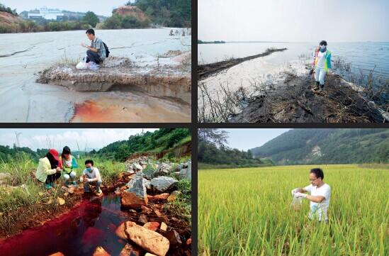 一家环保公益组织历时500 多天，深入湘江流域10 地市，调查重金属污染。图片来源 I 曙光环保