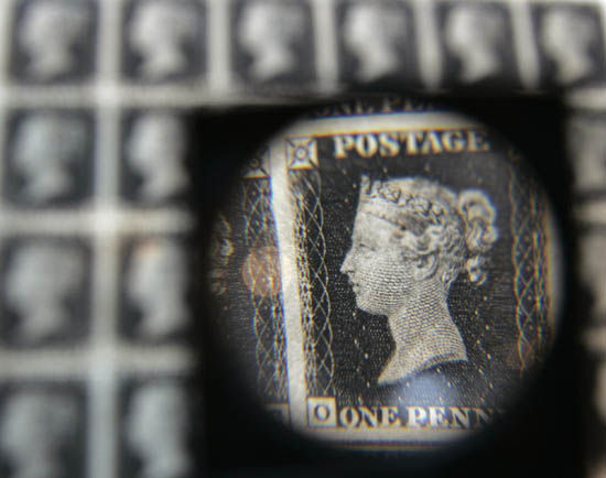 世界上第一枚邮票——黑便士