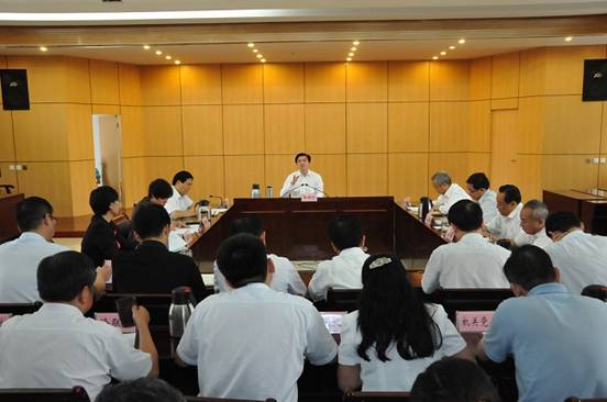 河南省委统战部领导班子举行三严三实专题教