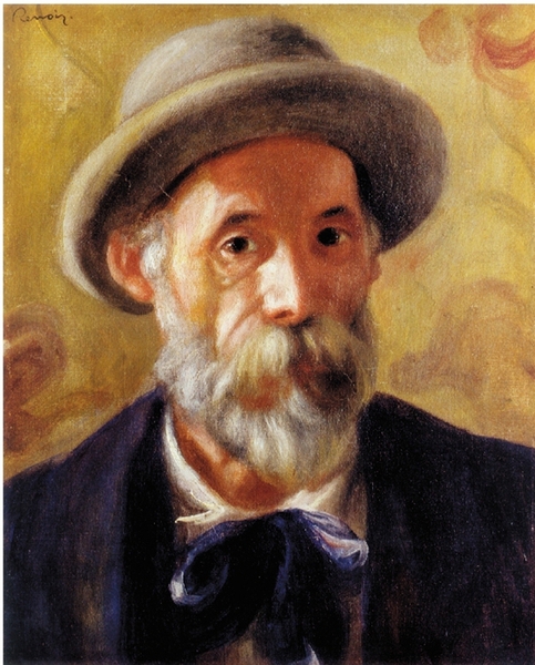雷诺阿 自画像 41.3×33cm 1899年