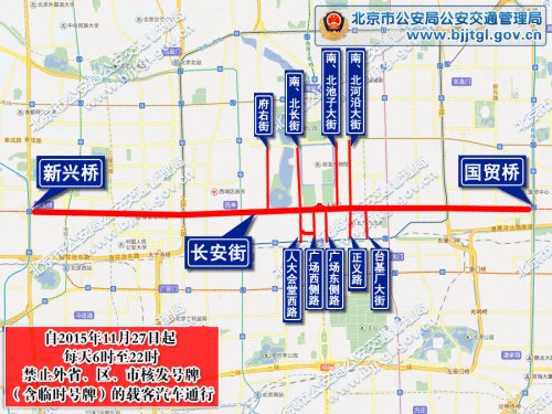 图片来源：北京市公安局公安交通管理局网站