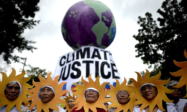 巴黎气候大会期间在菲律宾马尼拉的示威活动