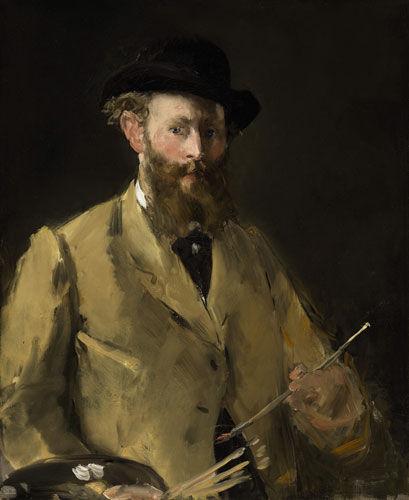 《手持调色盘的自画像》爱德华·马奈1878-1879