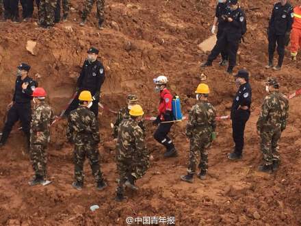 深圳滑坡再发现一名遇难者遗体