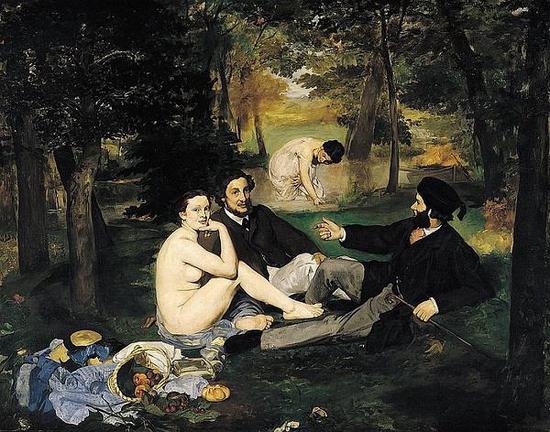 草地上的午餐，1862，马奈