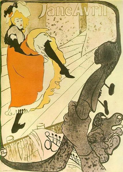Jane Avril,1893, Lautrec