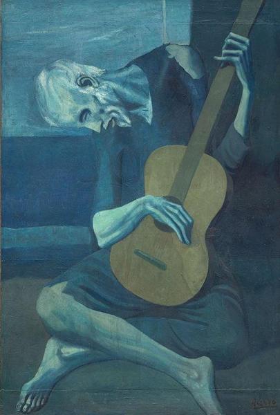 The Old Guitarist，1903–04，毕加索