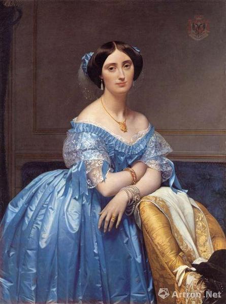 安格尔 《德布罗意公主》 1851-1853年