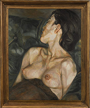 卢西安·弗洛伊德的名画《怀孕的女子》。