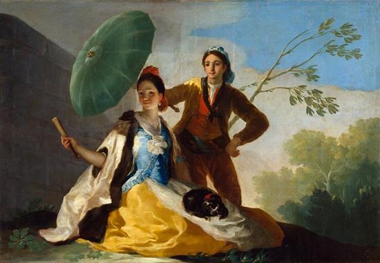 《阳伞》，1777年，   布面油画， 104*152cm 马德里，  普拉多博物馆