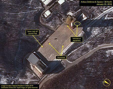 美研究机构公开朝鲜导弹基地观测最新卫星图像