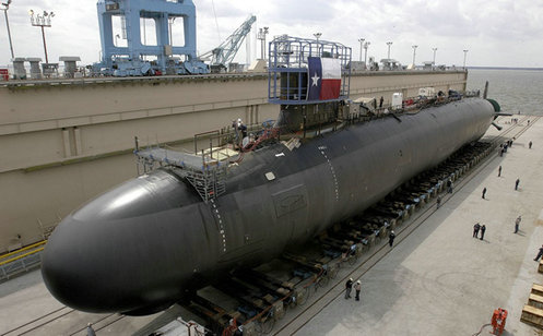 资料图：美国海军弗吉尼亚级战略核潜艇