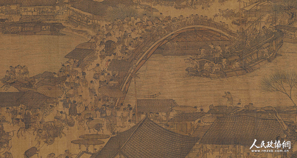 宋本 张择端 《清明上河图》卷（局部）现藏于北京故宫博物院