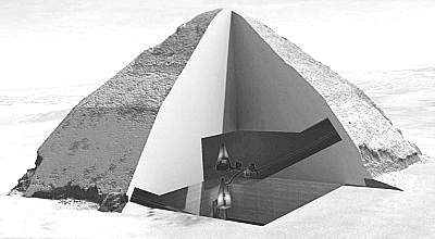 金字塔的内部三维图像