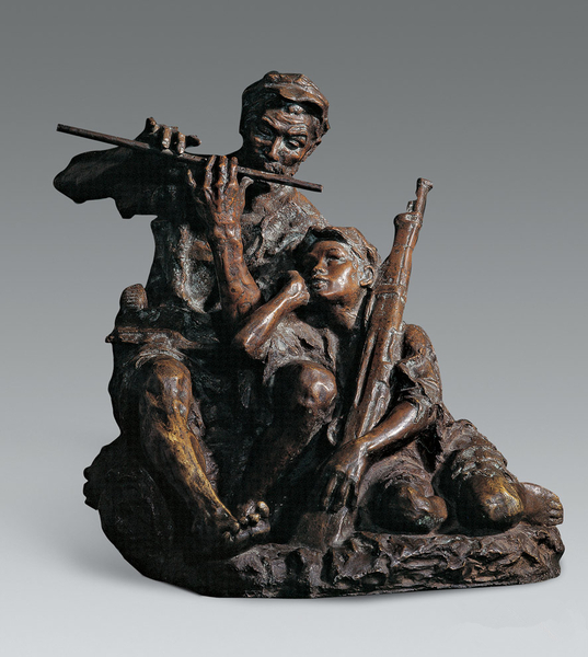 《艰苦岁月》 雕塑 潘鹤 1956年