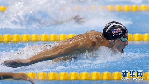 200米蝶泳菲尔普斯夺冠 获个人第20枚奥运金