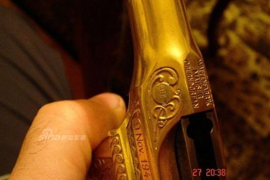 前苏联将军儿子收藏黄金版纳粹版盒子炮