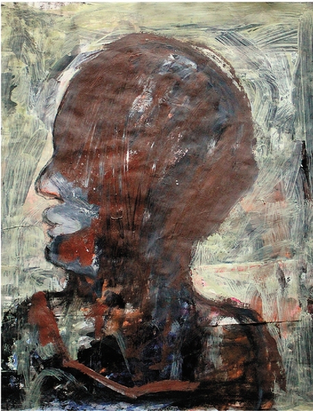 法拉赞那·艾哈迈德·乌尔米 加沙系列 38×51cm 纸上混合媒介绘画 2014年