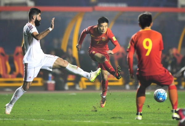 足球--世预赛:中国队不敌叙利亚队