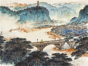 钱松嵒《延安颂》，在南京经典2011秋拍会上以563.5万元成交