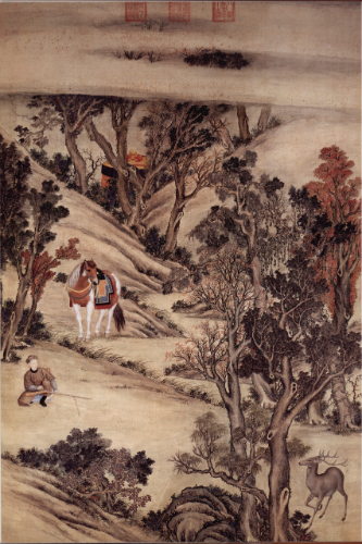 佚名《射鹿图》，   北京故宫博物院藏品