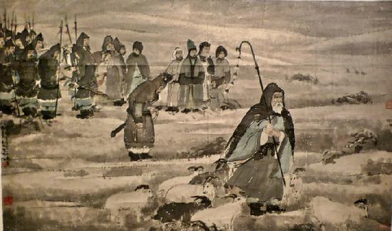 1943年《苏武牧羊》，故宫博物院馆藏