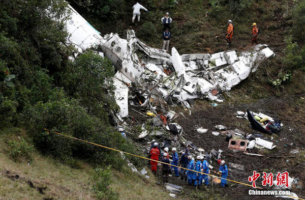 载巴西球员飞机坠毁3