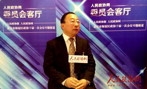 图为北京市海淀区政协委员王颖接受人民政协网专访。