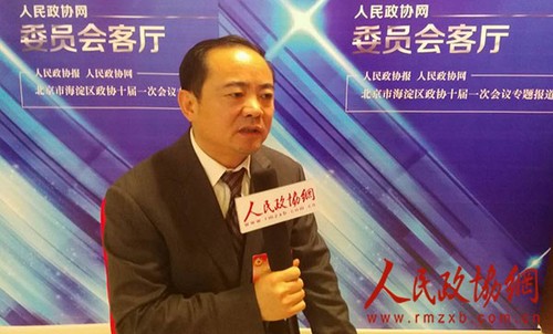 图为北京市海淀区政协委员王汝芳接受人民政协网专访。