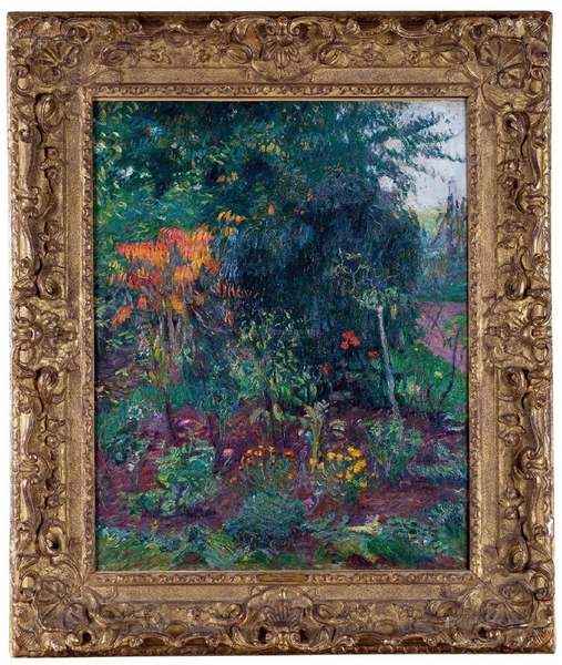 保罗·高更 花园一角　1885年作　布面油画