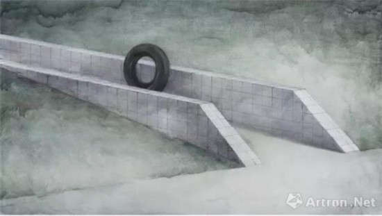 李青 | 通道 布面油画 | 150×85cm | 2016年