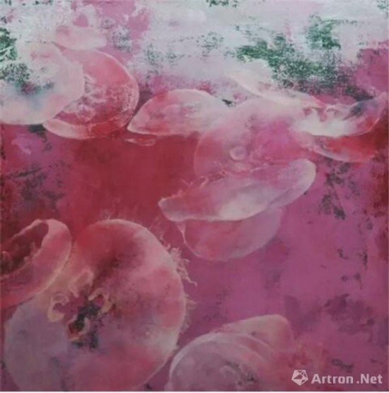 吴欣默 | 水母布面油画 | 120×120cm | 2016年