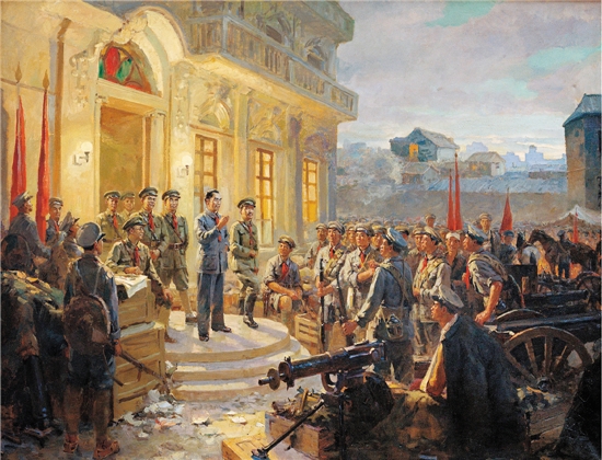 黎冰鸿 南昌起义 200×259cm 布面油画 1960年 中国人民革命军事博物馆藏