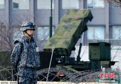 资料图：此前，日本自卫队在东京周边部署了“爱国者3”型拦截导弹。