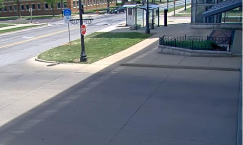警方公布的监控录像显示，有一辆黑色轿车靠近章莹颖停下来。(视频截图)
