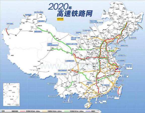 中国高铁网络扩容