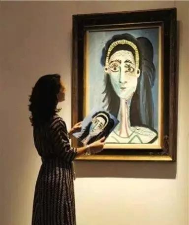 毕加索  女人肖像画