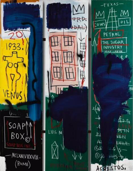 让·米切尔·巴斯奎特 （Jean-Michel Basquiat）《无题》估价： 4,000,000 — 6,000,000 英镑

成交价：6,492,500 英镑