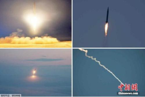 资料图：朝鲜发射导弹