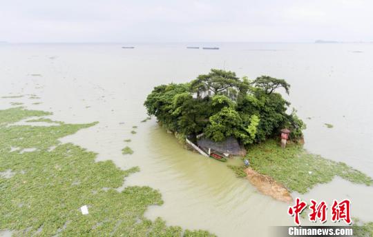 洪涝致赣逾410万人受灾长江九江段、鄱阳湖水位持续超警（图）