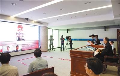 昨日，杭州互联网法院审理一件涉及侵害作品信息网络传播权的纠纷案件。新华社记者 翁忻旸 摄