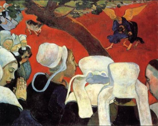 保罗·高更，《布道后的幻象》，1888年