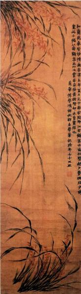 金农《兰花图》，清代，南京博物院藏