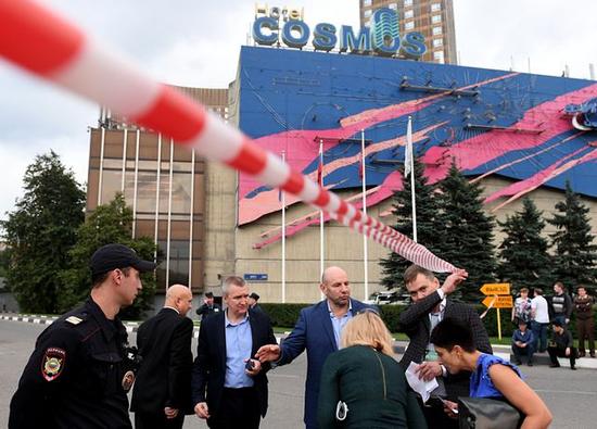 莫斯科市“宇宙”宾馆进行了疏散。（新华/卫星社）