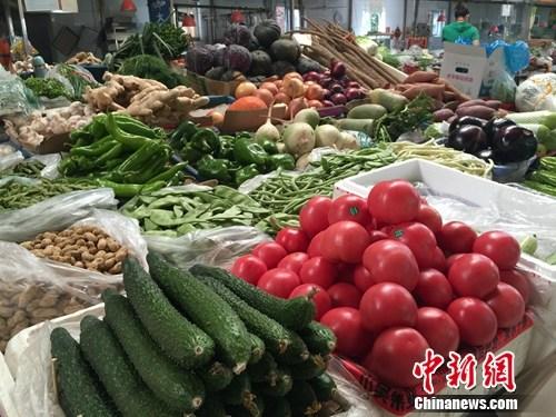 资料图：菜市场各种蔬菜。<a target='_blank' href='http://www.chinanews.com/' >中新网</a> 种卿 摄