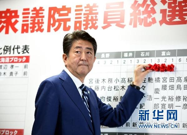 日本执政联盟在众议院选举中获胜 取得超三分之二议席