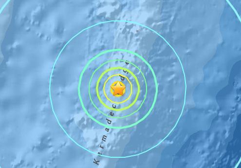 新西兰北岛东北部海域6.2级地震震源深度10公里