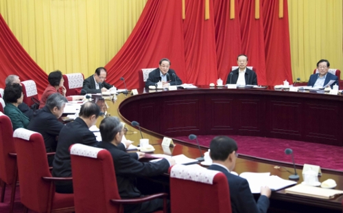 12月22日，全国政协主席俞正声在北京主持召开政协第十二届全国委员会第六十八次主席会议。